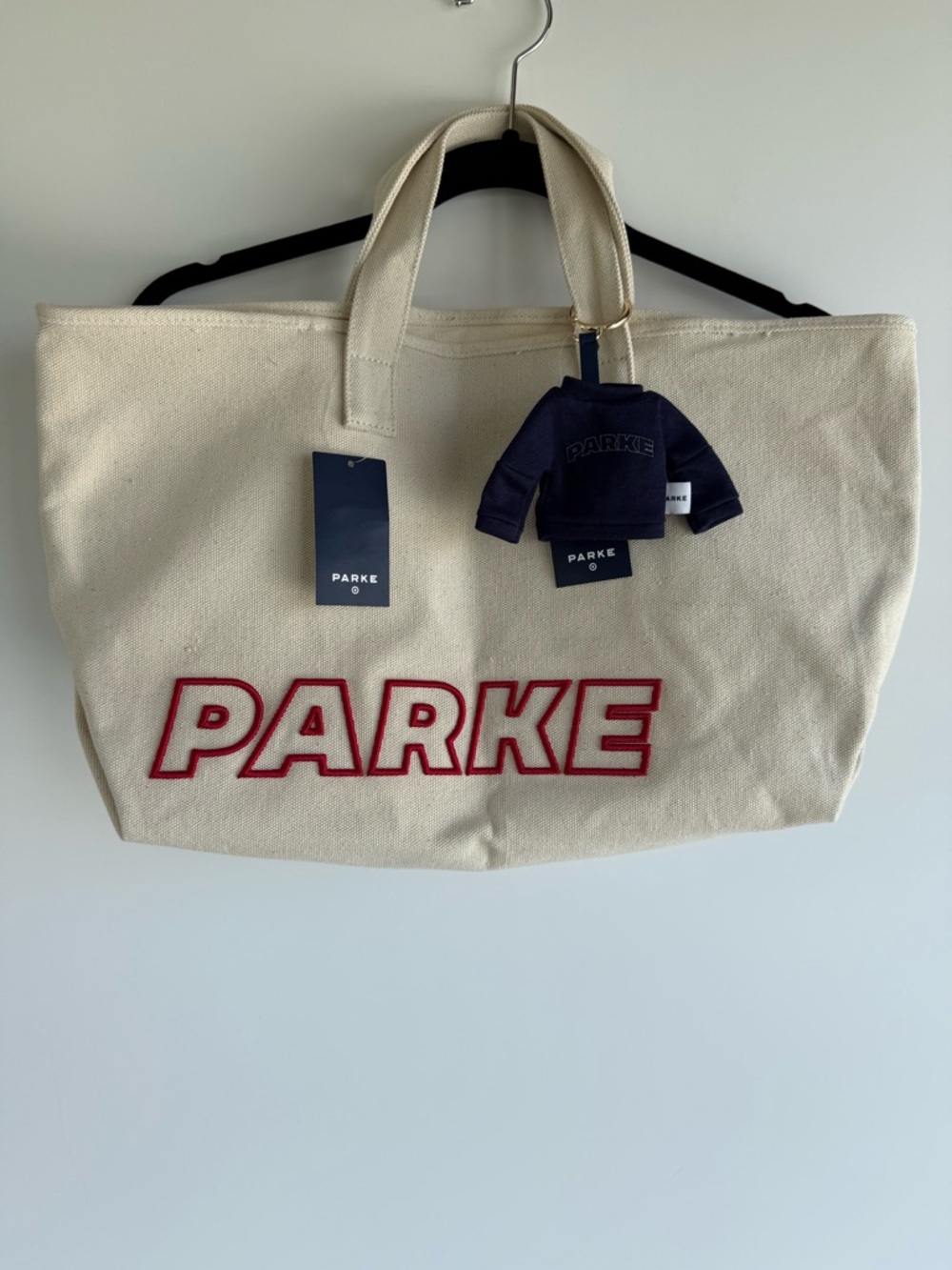 NWT Parke X Target Canvas Tote Bag & Keychain